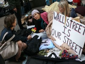 Акция "Захвати Уолл-стрит!". Фото с сайта: fototelegraf.ru